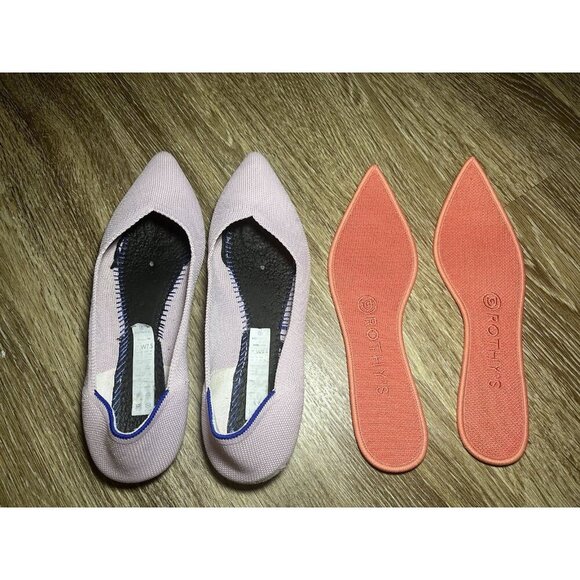 Rothy’s Pink Knit In The Point Slip On Flats Women’s Size 7.5 - Picture 6 of 6